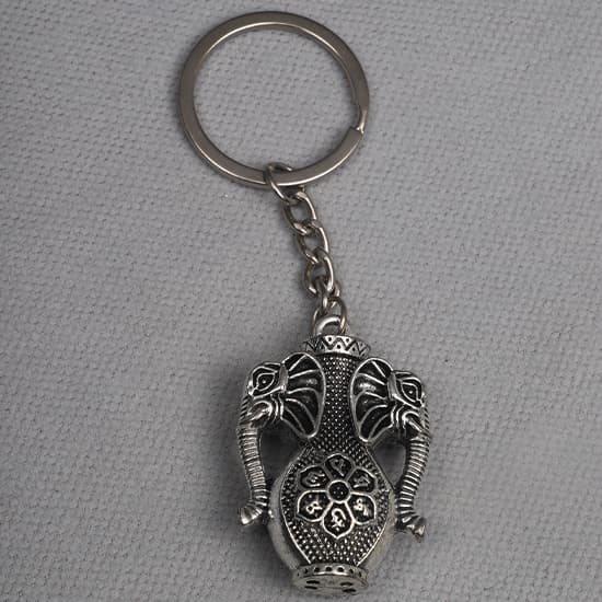 Elephant Vase Head Keyring
