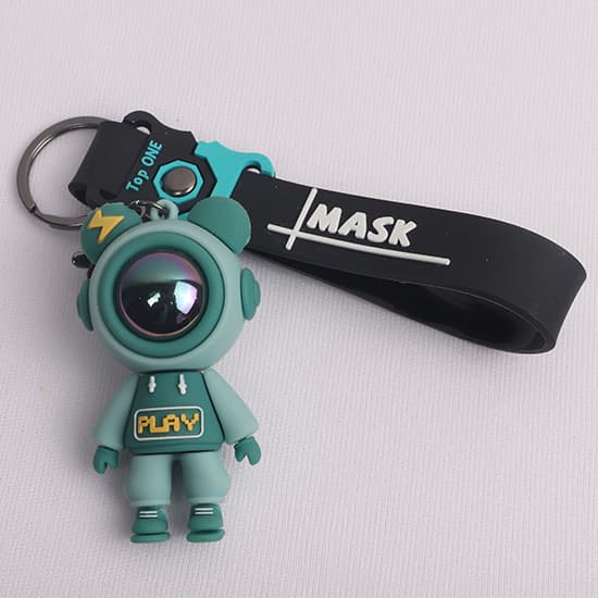Rhodium Astronaut Keychains