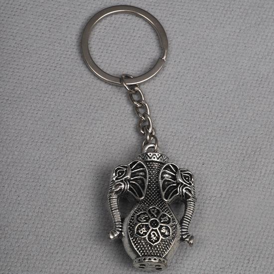 Elephant Vase Head Keyring